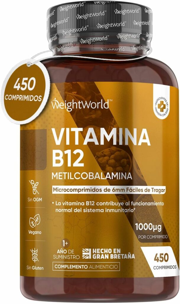 Vitamina B12 1000mcg 450 Comprimidos Veganos